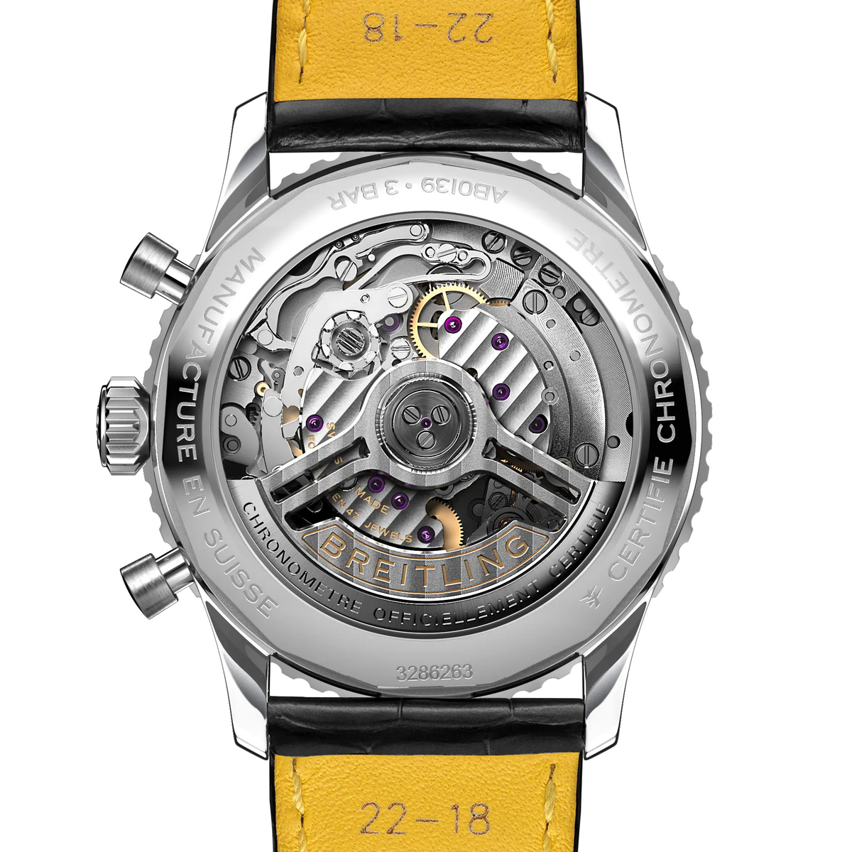 BRT Navitimer B01 Chronograph 41 Watch with Black Dial