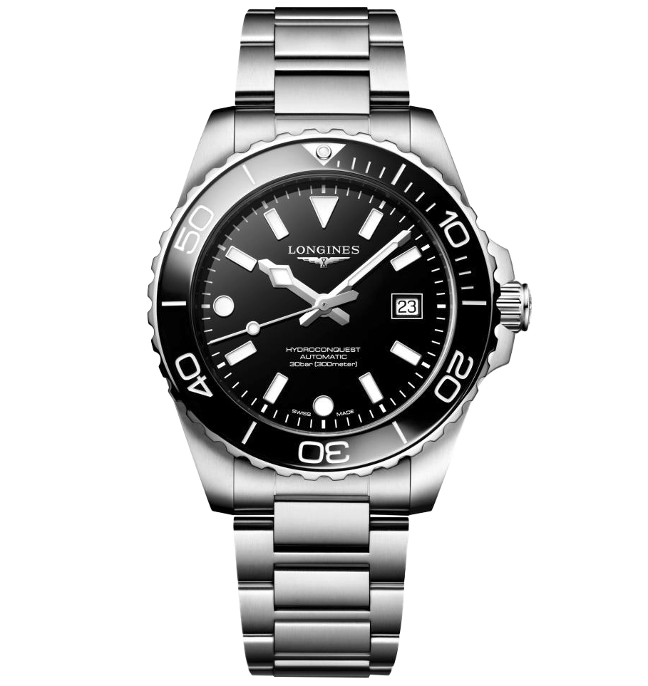 LNGS Hydroconquest 42mm with Black Dial
