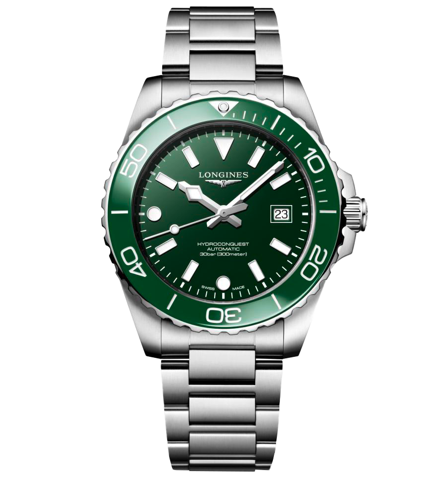 LNGS Hydroconquest 42mm with Green Dial