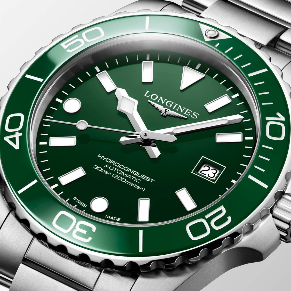 LNGS Hydroconquest 42mm with Green Dial