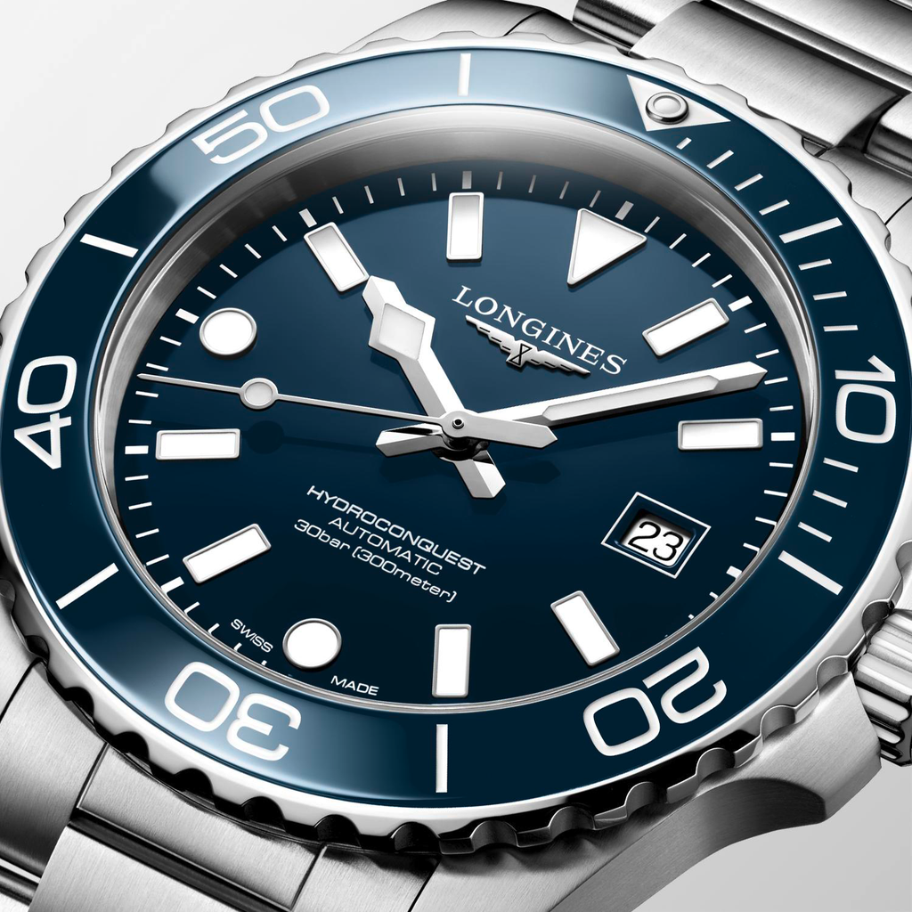 LNGS Hydroconquest 42mm with Blue Dial