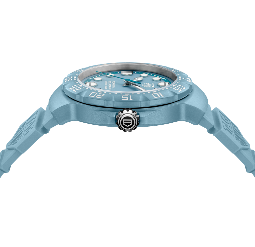 TGHR Formula 1 Solargraph Watch with Light Blue Dial, Limited Edition