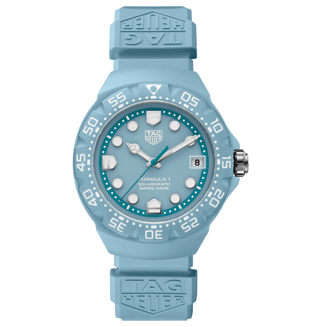 TGHR Formula 1 Solargraph Watch with Light Blue Dial, Limited Edition