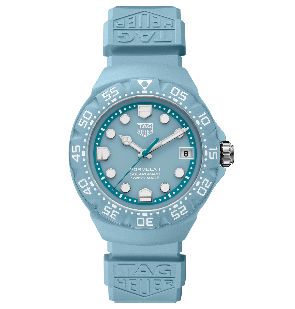 TGHR Formula 1 Solargraph Watch with Light Blue Dial, Limited Edition