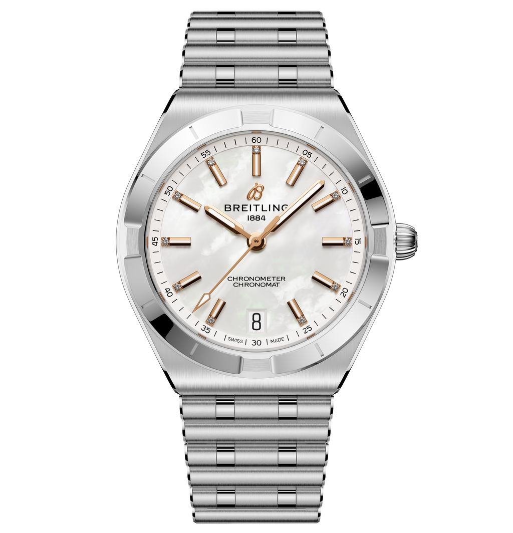 BRT Chronomat Automatic 36 Watch with Mother of Pearl Dial