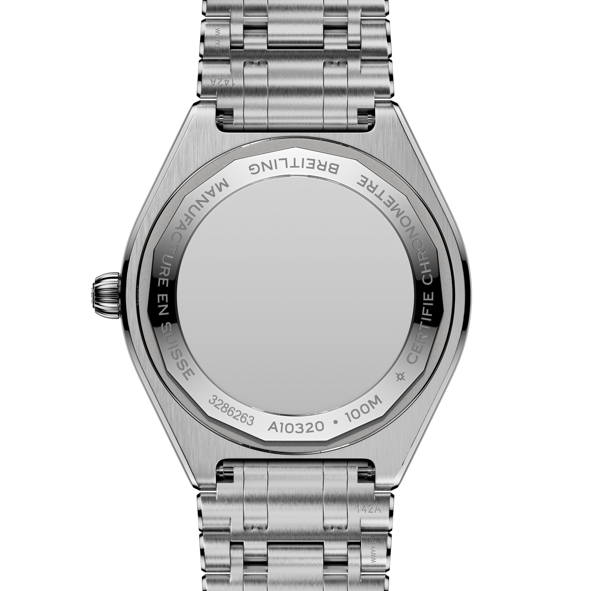 BRT Chronomat Automatic 36 Watch with Gray Mother of Pearl Dial