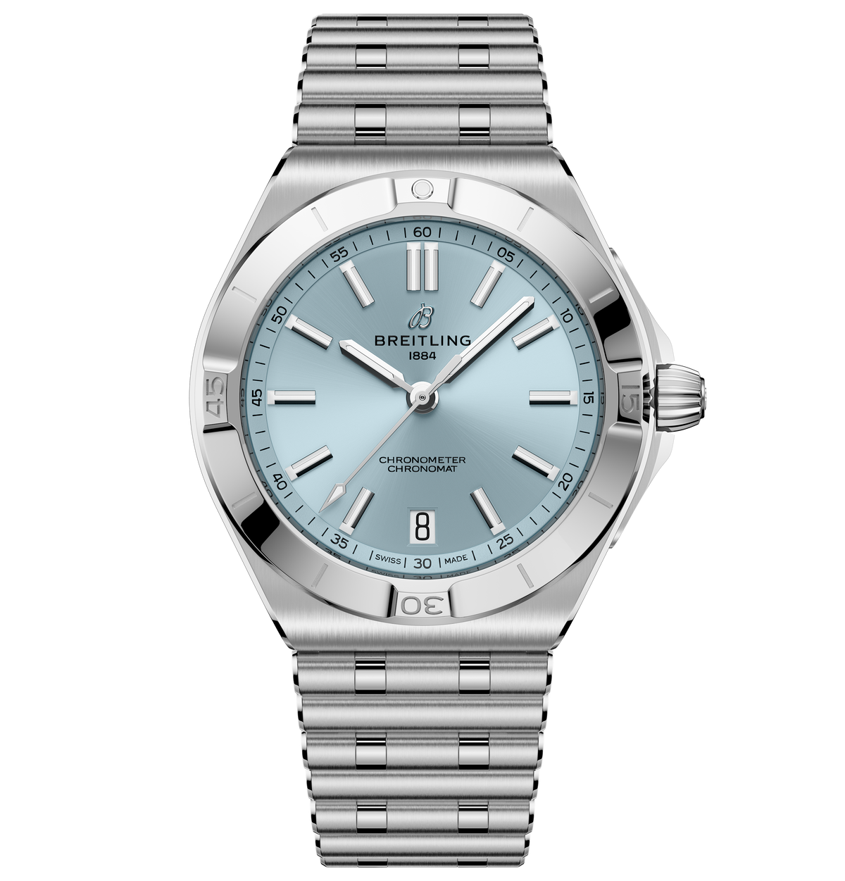BRT Chronomat B31 Automatic 40 Watch with Ice Blue Dial