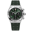 BRT Chronomat B01 Chronograph 42 Watch with Green Rubber Strap