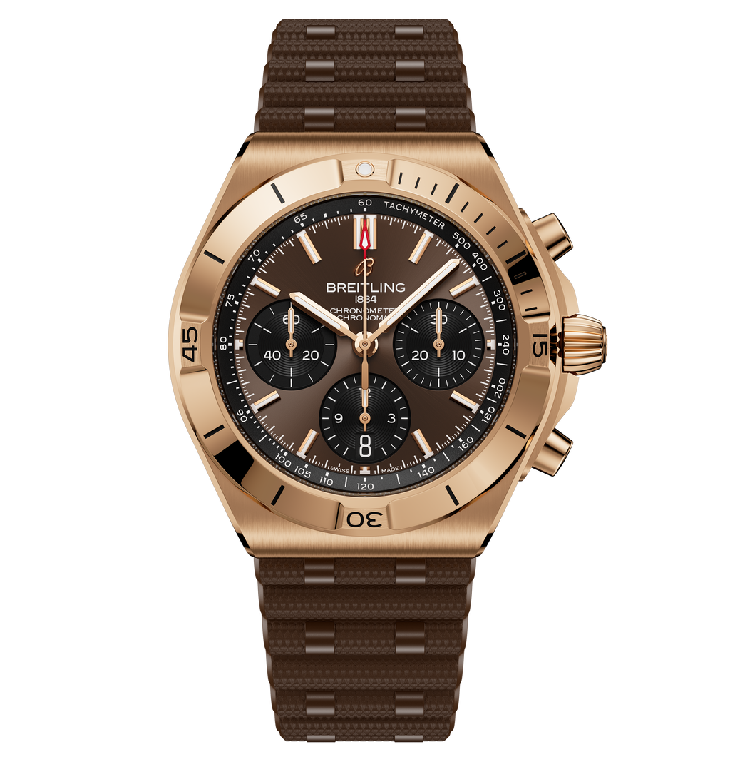 BRT Chronomat B01 Chronograph 42 Watch with Chocolate Panda Dial