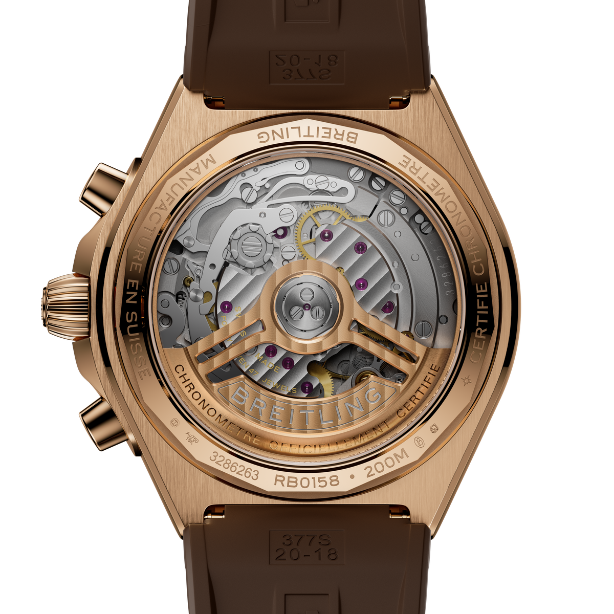 BRT Chronomat B01 Chronograph 42 Watch with Chocolate Panda Dial