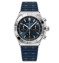 BRT Chronomat B01 Chronograph 42 Watch with Blue Rubber Strap