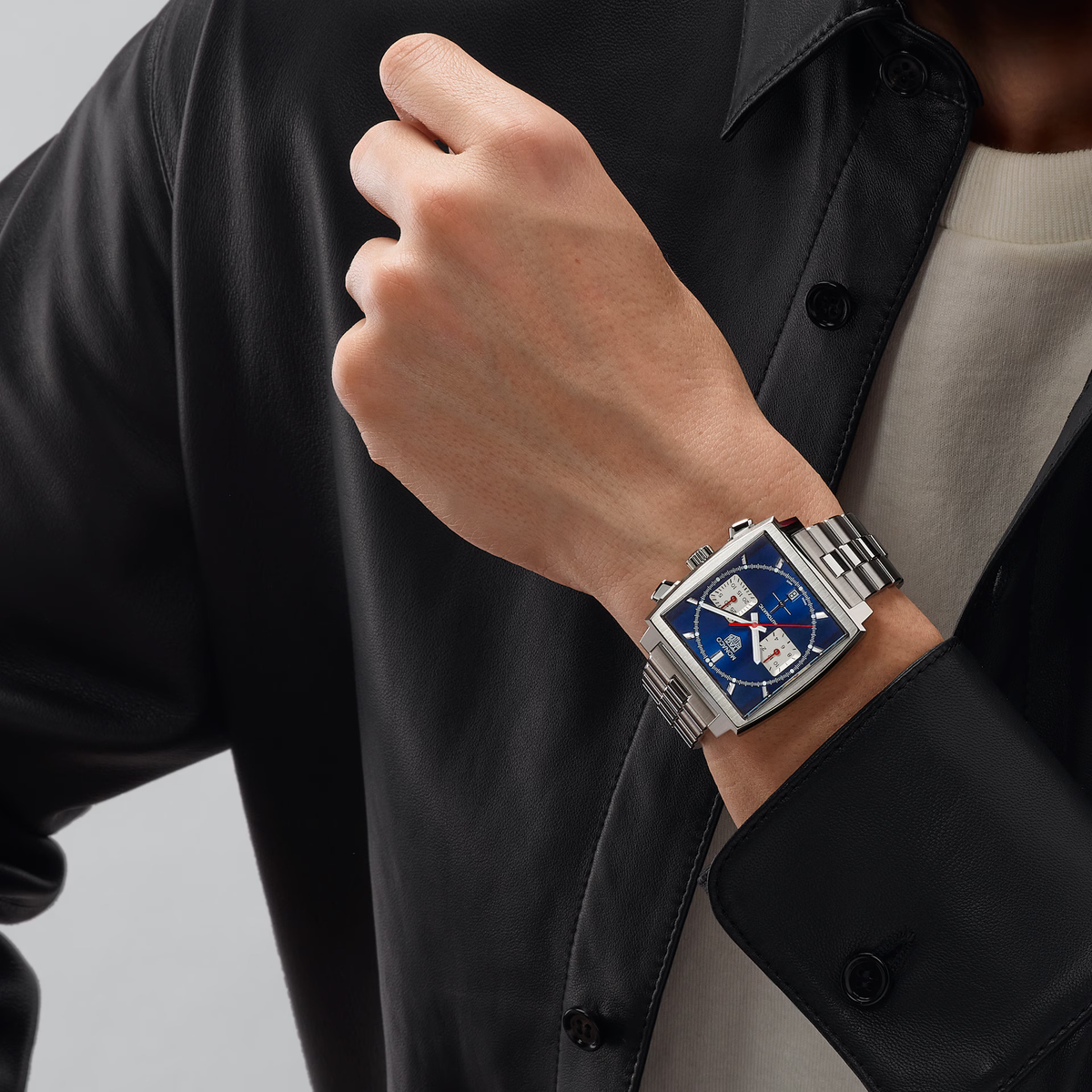 TGHR Monaco Chronograph Watch with Blue Dial