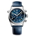 LNGS Spirit 42mm Watch with Blue Leather Strap