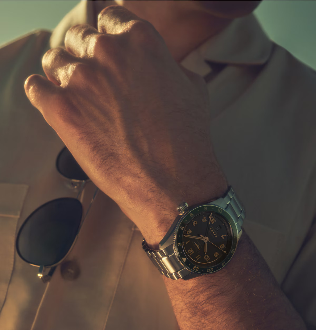LNGS Spirit Zulu Time 42mm Watch with Anthracite Dial