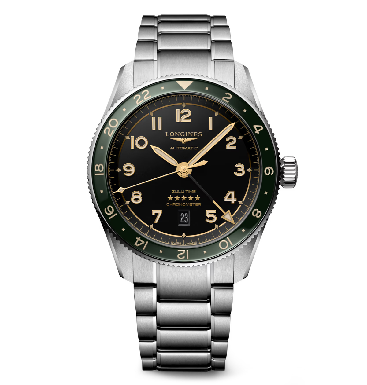 LNGS Spirit Zulu Time 42mm Watch with Anthracite Dial