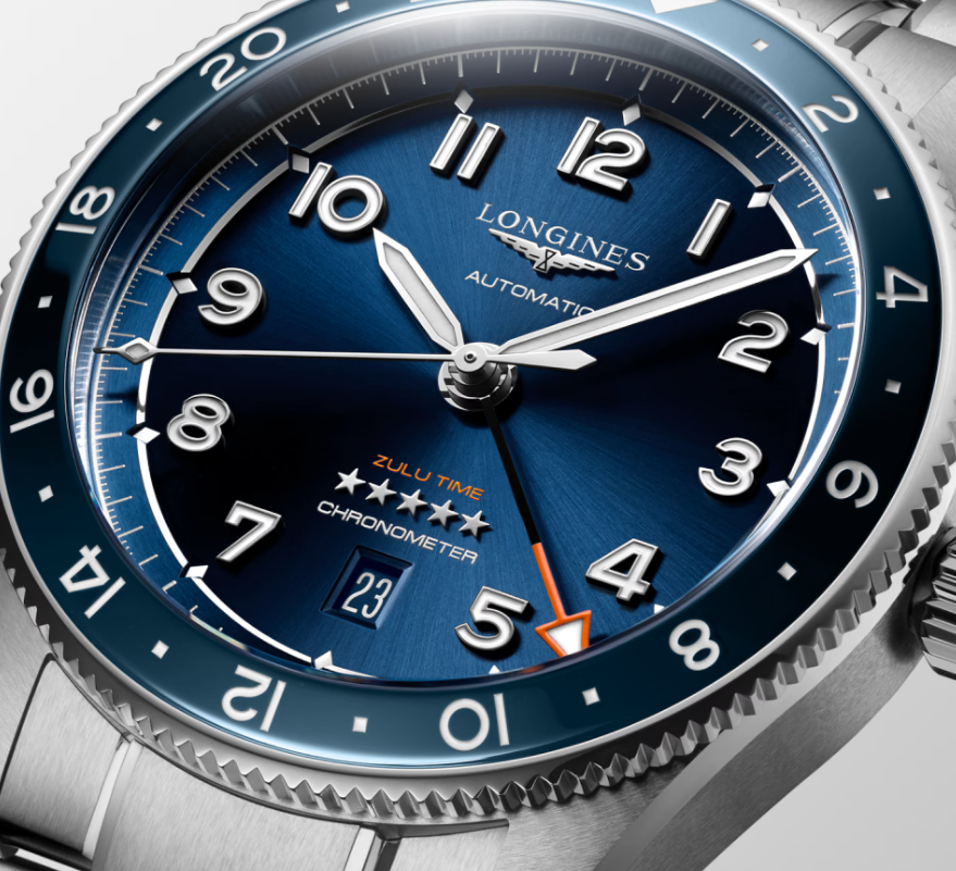 LNGS Spirit Zulu Time 42mm Watch with Blue Dial
