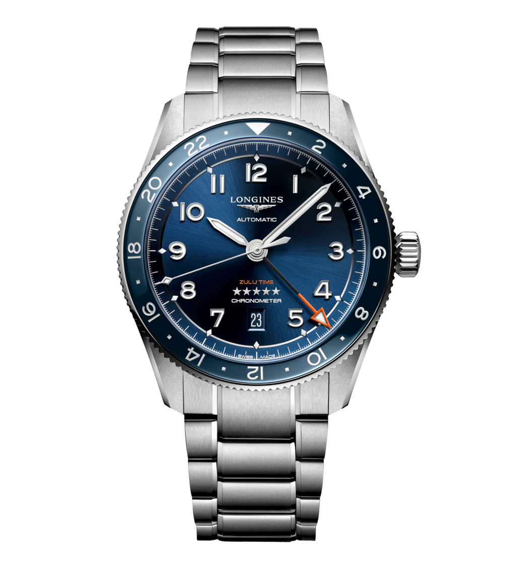 LNGS Spirit Zulu Time 42mm Watch with Blue Dial