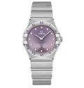 OMG Constellation Quartz Watch with Lilac Dial, 28mm