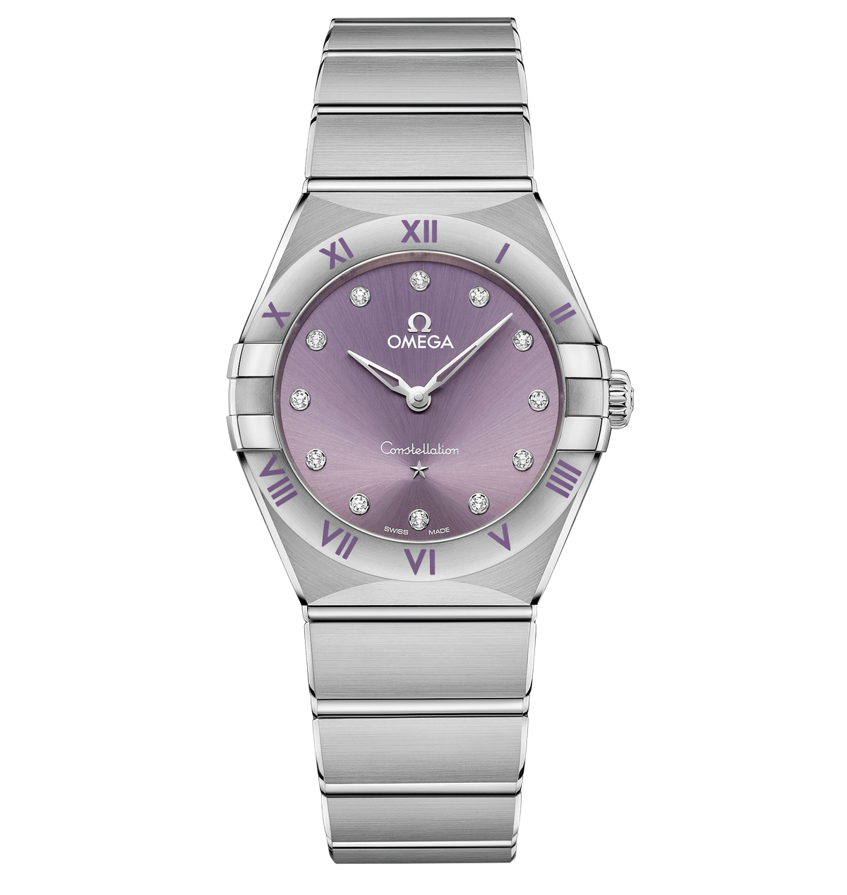 OMG Constellation Quartz Watch with Lilac Dial, 28mm
