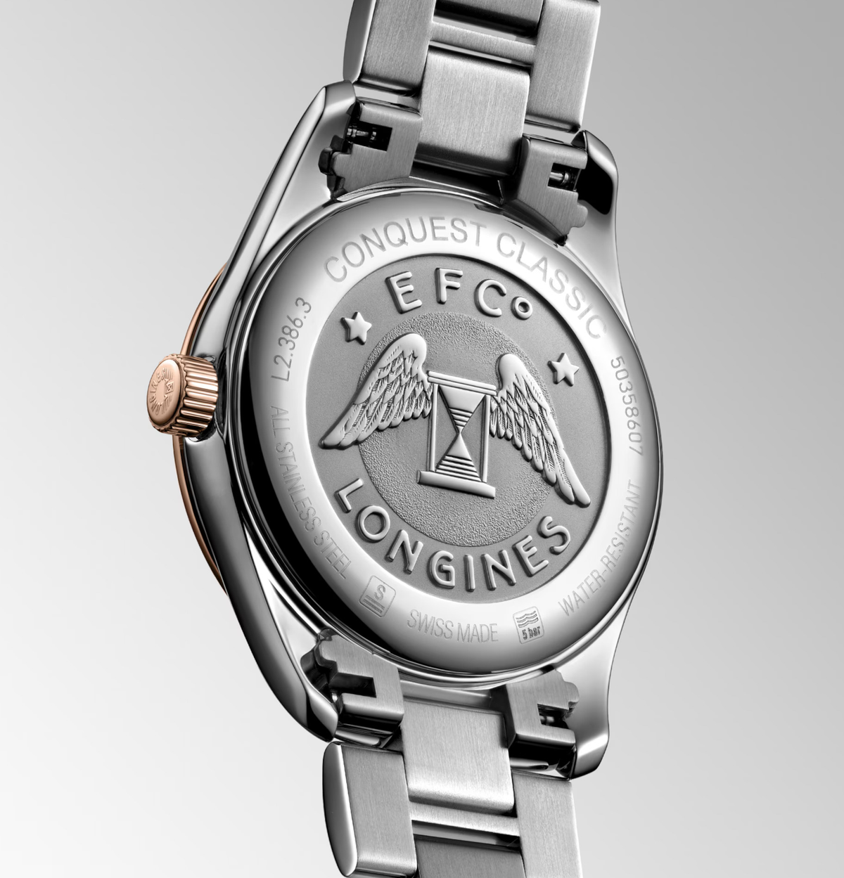 LNGS Conquest Classic 34mm Watch with Mother of Pearl Dial