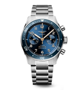 LNGS Spirit Flyback 42mm Watch with Blue Dial