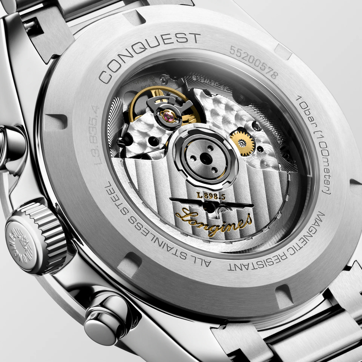 LNGS Conquest 42mm Watch with Sunray Blue Dial