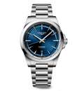 LNGS Conquest 41mm Watch with Sunray Blue Dial