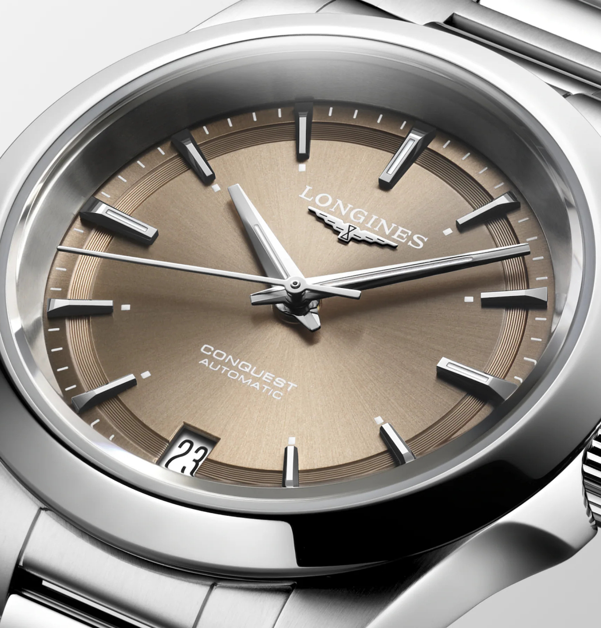 LNGS Conquest 34mm Watch with Bronze Dial