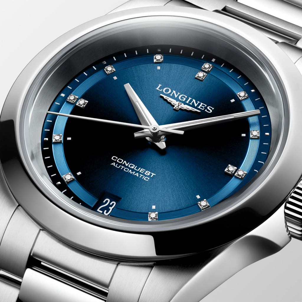 LNGS Conquest 34mm Watch with Diamonds
