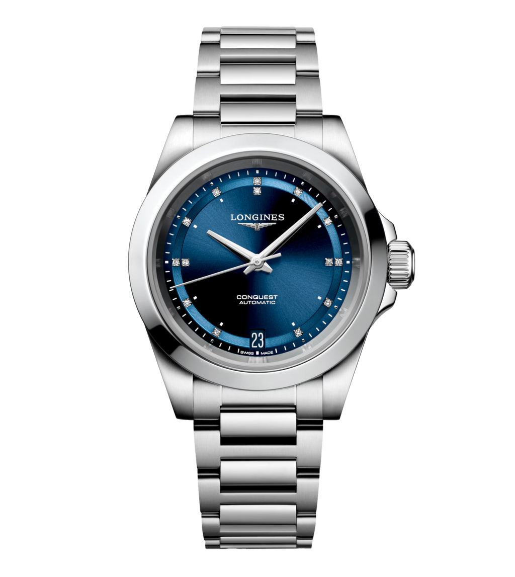 LNGS Conquest 34mm Watch with Diamonds