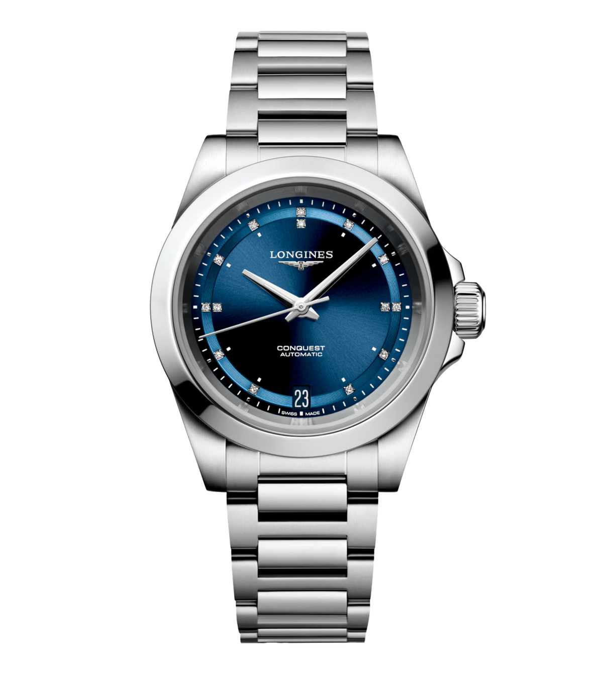 LNGS Conquest 34mm Watch with Diamonds