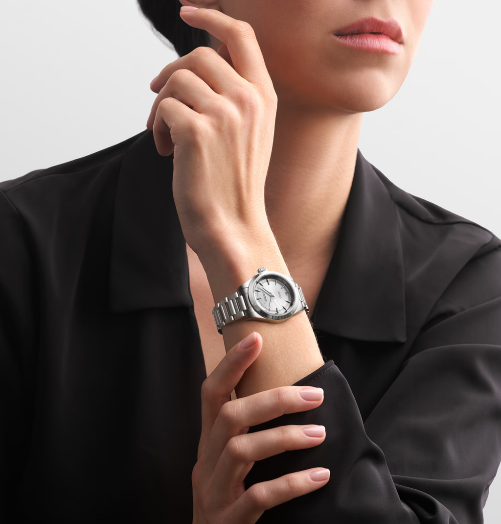 LNGS Conquest 34mm Watch with Stainless Steel Bracelet