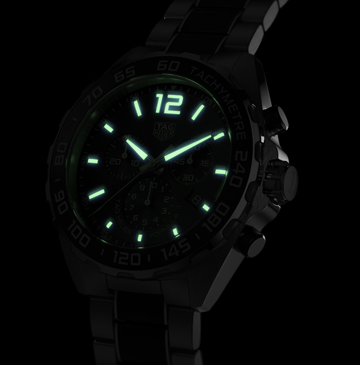 TGHR Formula 1 Chronograph Watch with Gray Dial