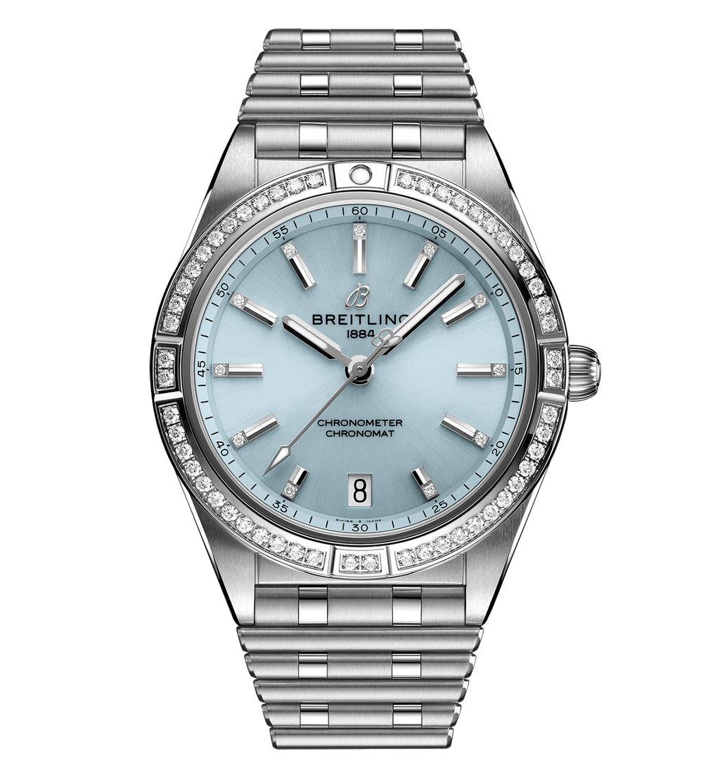 BRT Chronomat Automatic 36 Watch with Stainless Steel & 18K White Gold Bracelet