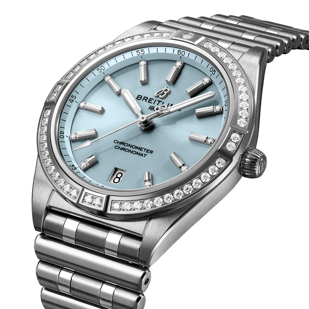 BRT Chronomat Automatic 36 Watch with Stainless Steel & 18K White Gold Bracelet