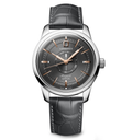 LNGS Conquest Heritage Central Power Reserve 38mm Watch with Gray Dial