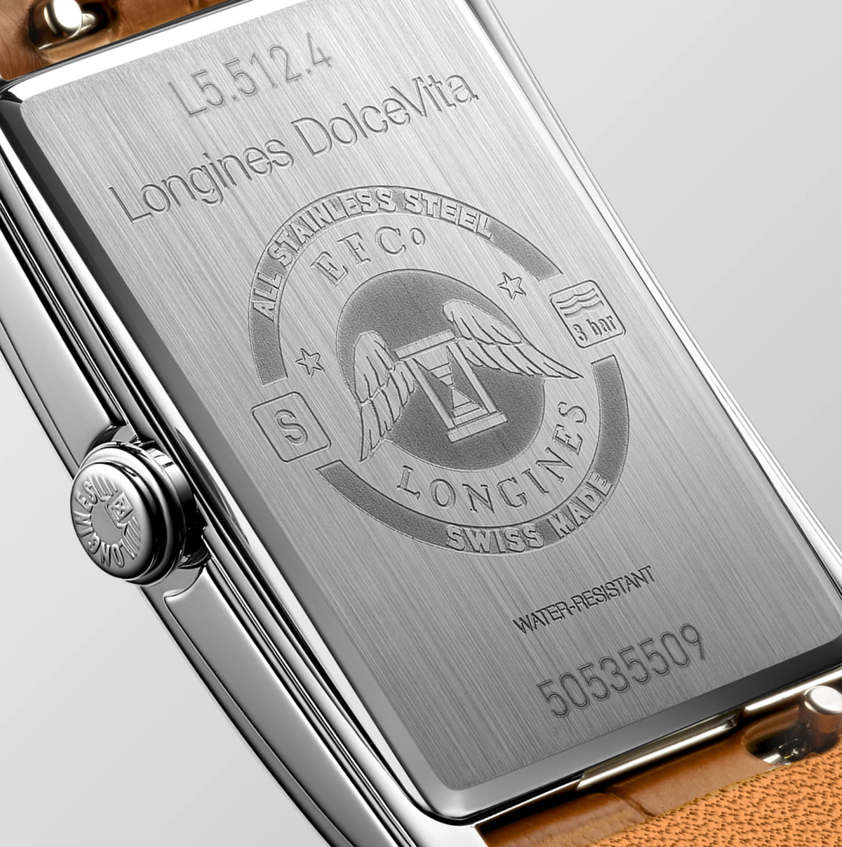 LNGS DolceVita Watch with Beige Leather Strap