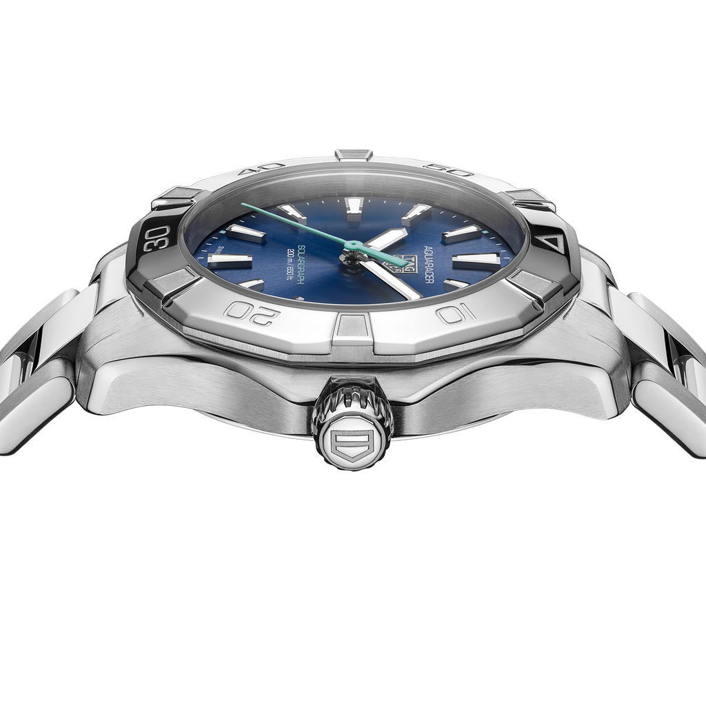 TGHR Aquaracer Professional 200 Solargraph Watch with Blue Sunray Brushed Dial