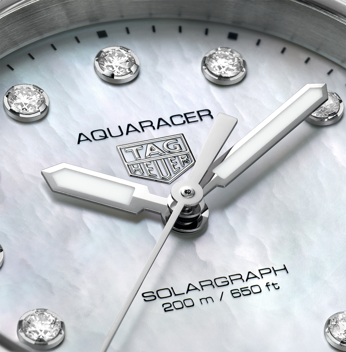 TGHR Aquaracer Professional 200 Solargraph Watch with Diamonds