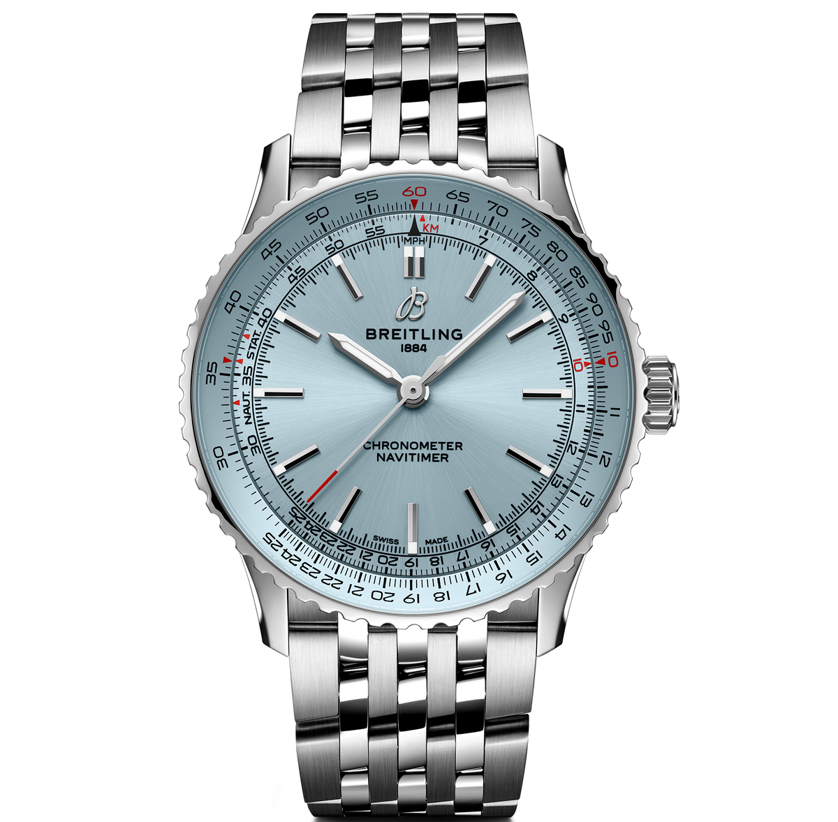BRT Navitimer Automatic 41 Watch with Stainless Steel Bracelet