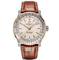 BRT Navitimer Automatic 41 Watch with Brown Leather Strap