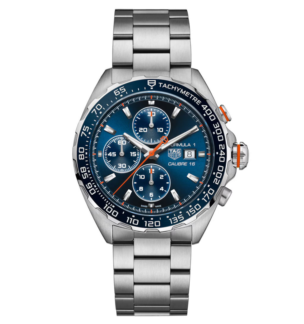 TGHR Formula 1 Chronograph Watch with Blue Dial