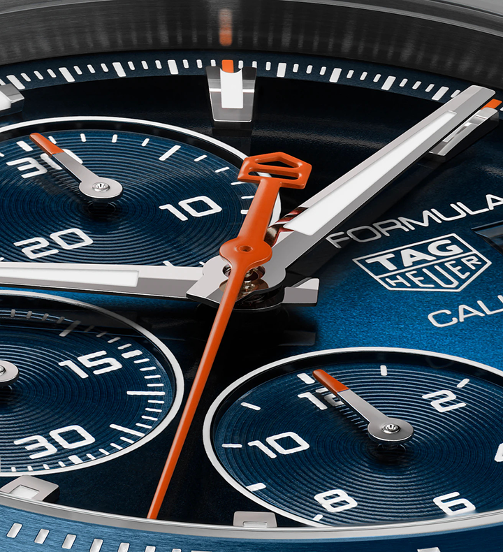 TGHR Formula 1 Chronograph Watch with Blue Dial