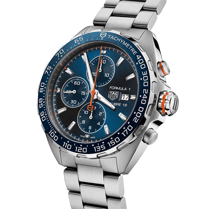 TGHR Formula 1 Chronograph Watch with Blue Dial
