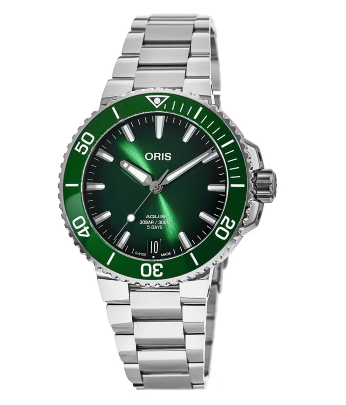 ORS Aquis Date Calibre 400 Watch with Green Dial, 43.50mm