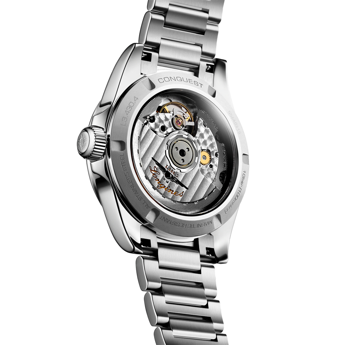 LNGS Conquest 34mm Watch with Sunray Green Dial