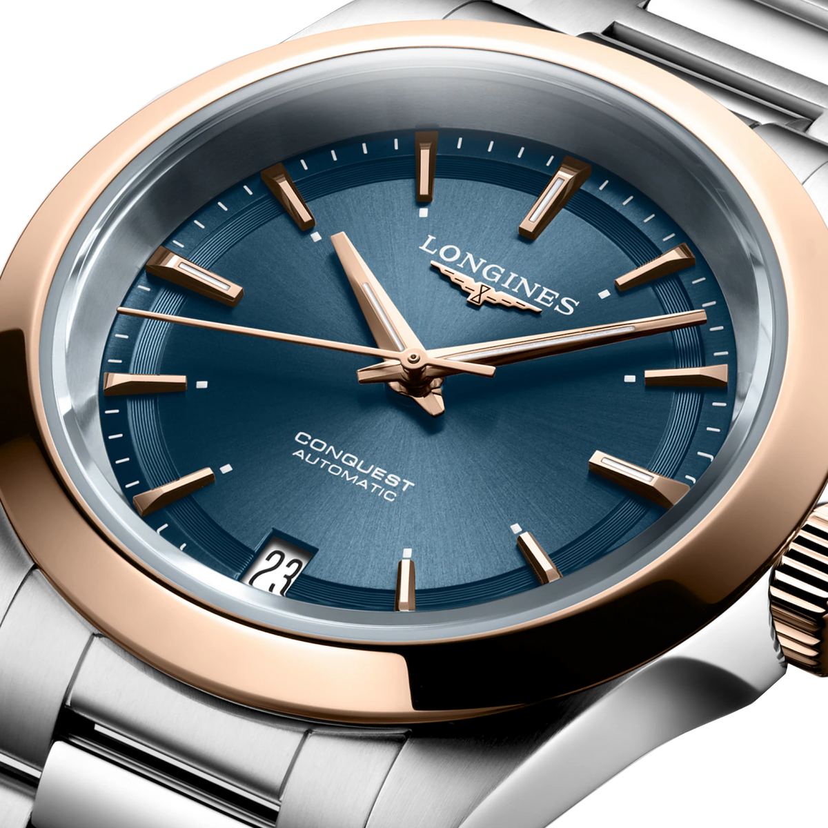 LNGS Conquest 34mm Watch with Midnight Blue Dial