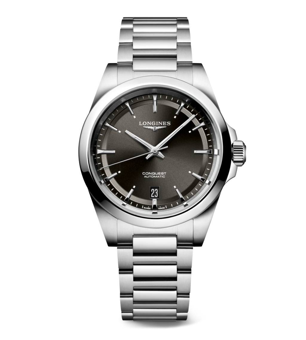 LNGS Conquest 38mm Watch with Black Dial