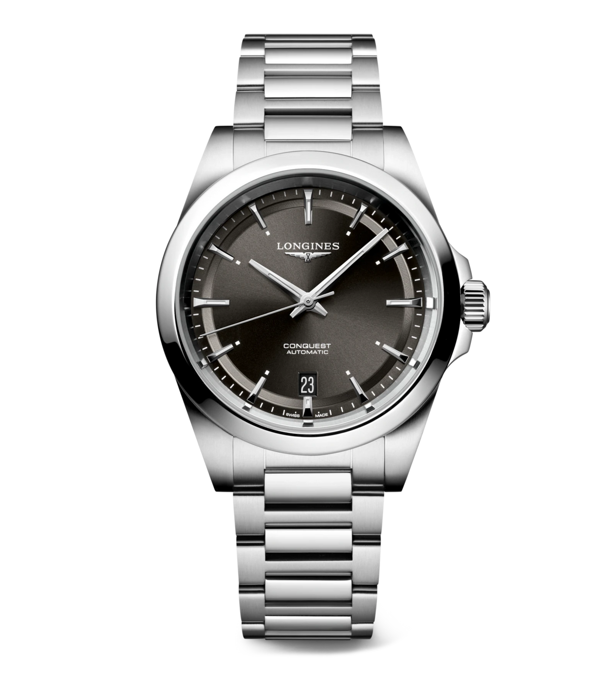LNGS Conquest 38mm Watch with Black Dial