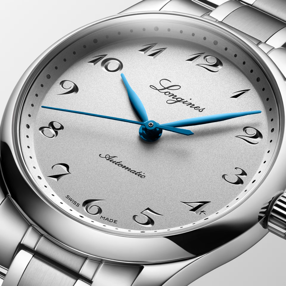 LNGS Master 34mm Watch with Blued Steel Hands